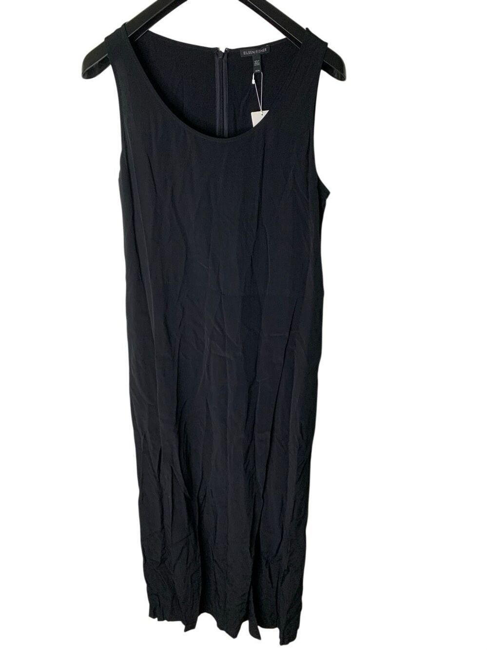 Eileen Fisher Cami Jumpsuit black women's size medium NEW WITH TAGS